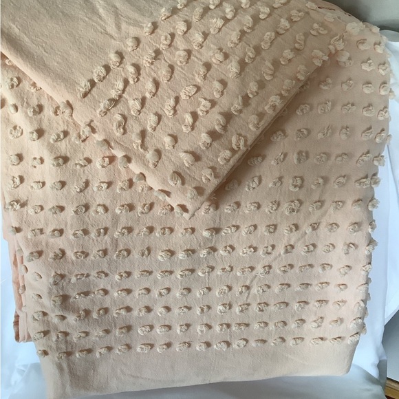 Vintage Twin size Chennile Duvet Cover/Bedspread and Sham - Picture 6 of 8